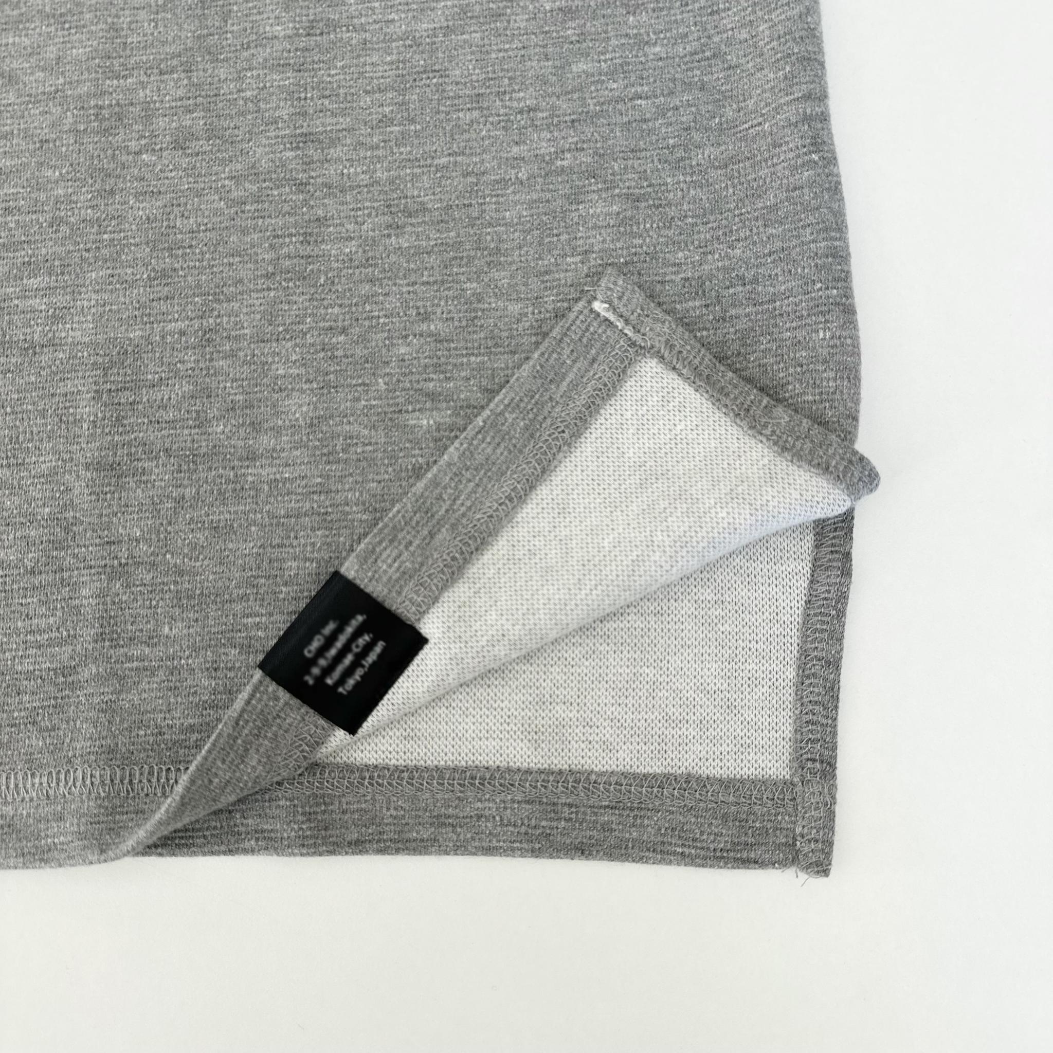 『2025秋♪新作』【ユニセックス】サイドスリット ガゼット付 ラグランスリーブ ビッグシルエットTシャツ【グレー】 | 9枚目