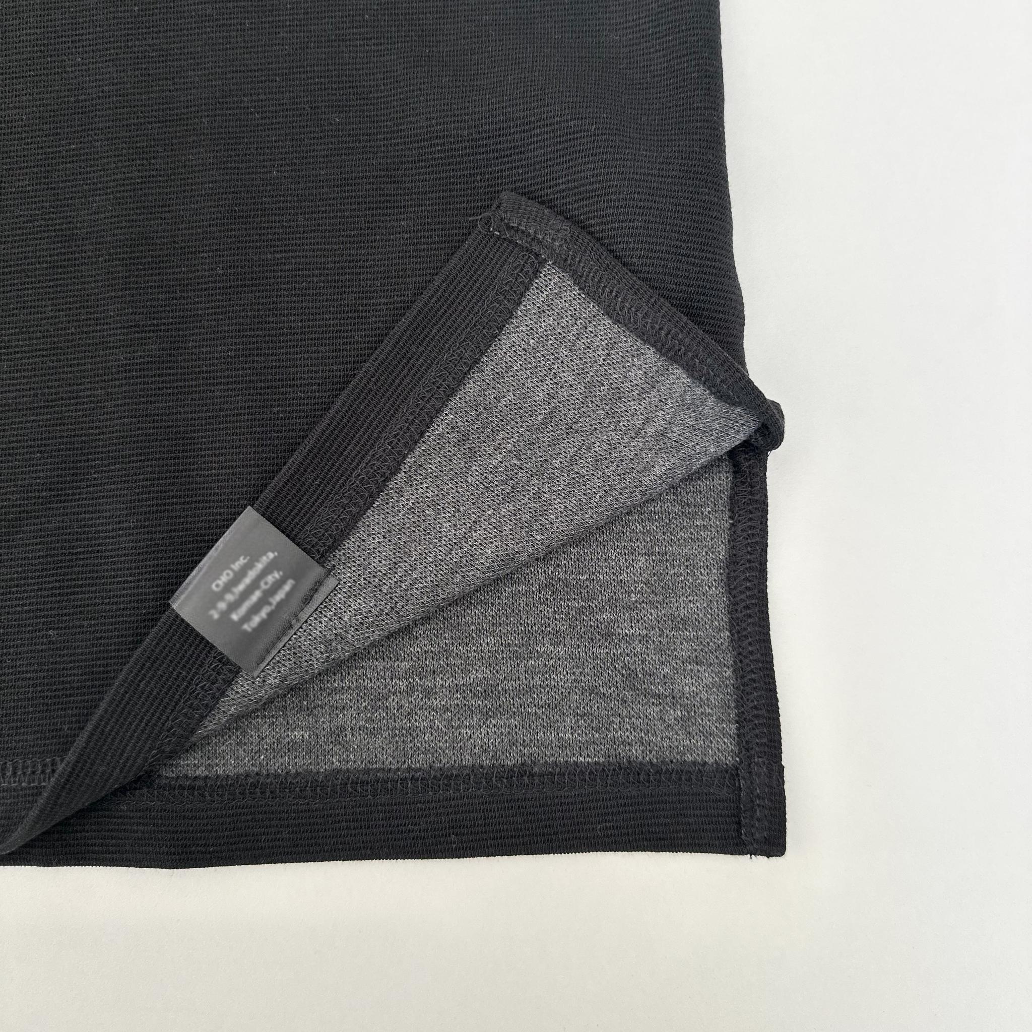 『2025秋♪新作』【ユニセックス】サイドスリット ガゼット付 ラグランスリーブ ビッグシルエットTシャツ【ブラック】 | 11枚目