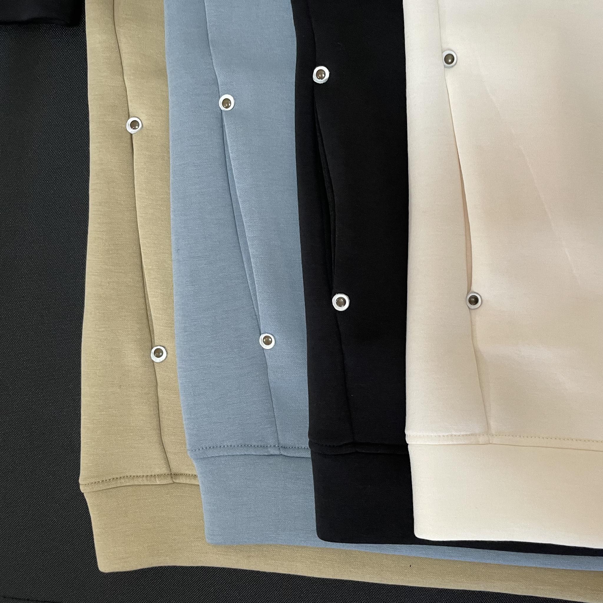 『2025新色』秋〜春まで！【ユニセックス 】ダンボールニット シームポケット付プルオーバーパーカー【ネイビー】 | 18枚目