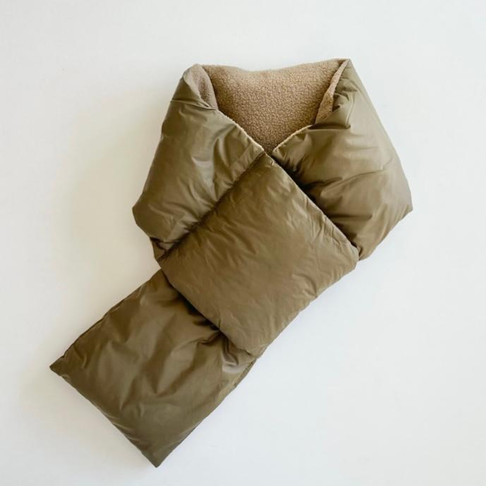 【ユニセックス】ポケッタブルダウンショートマフラー | 9枚目