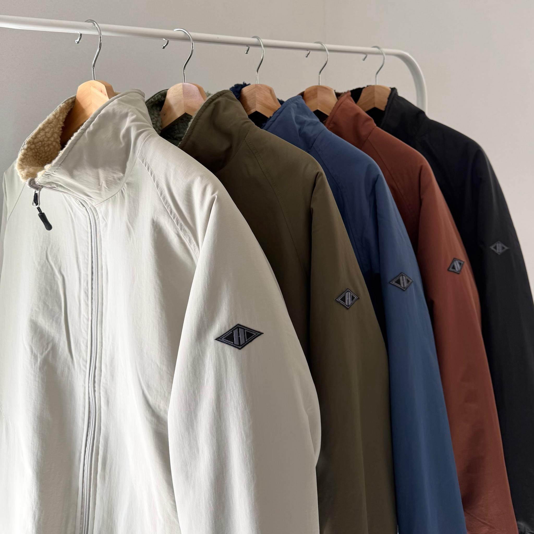 【リバーシブル】防風撥水ナイロン × あったかフリースブルゾン (ユニセックス)【5色展開】『2025新作』 | 2枚目