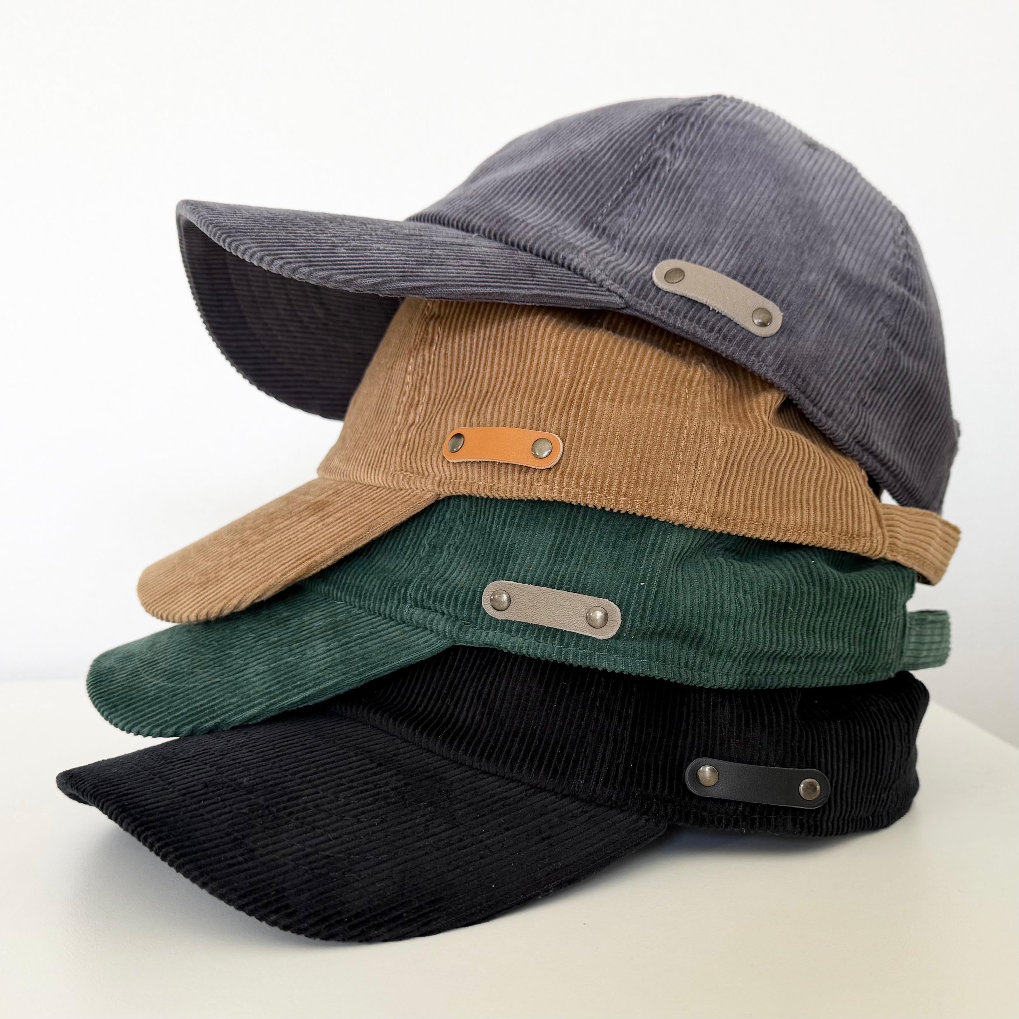 【ユニセックス】スタイリングに温かみをプラス！コーデュロイキャップ【4色展開】1枚目の画像