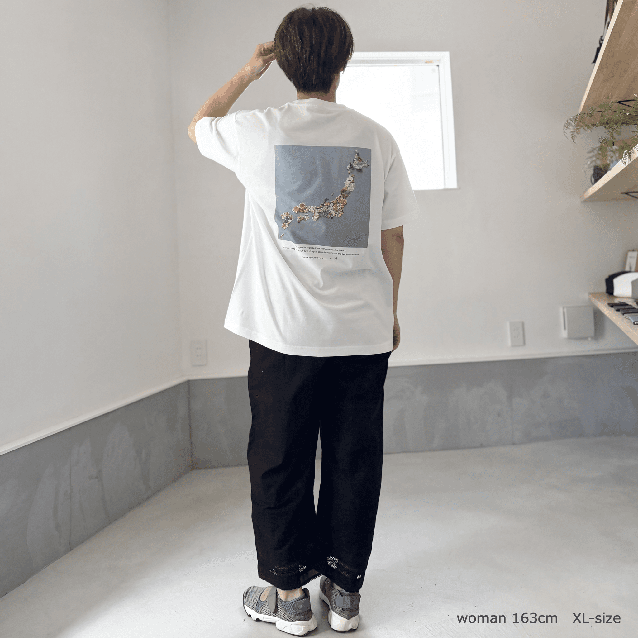 【オーガニックコットン】 ai ann × nero tokyo 「華やぐ日本」大人のアートTシャツ / ユニセックス | 9枚目