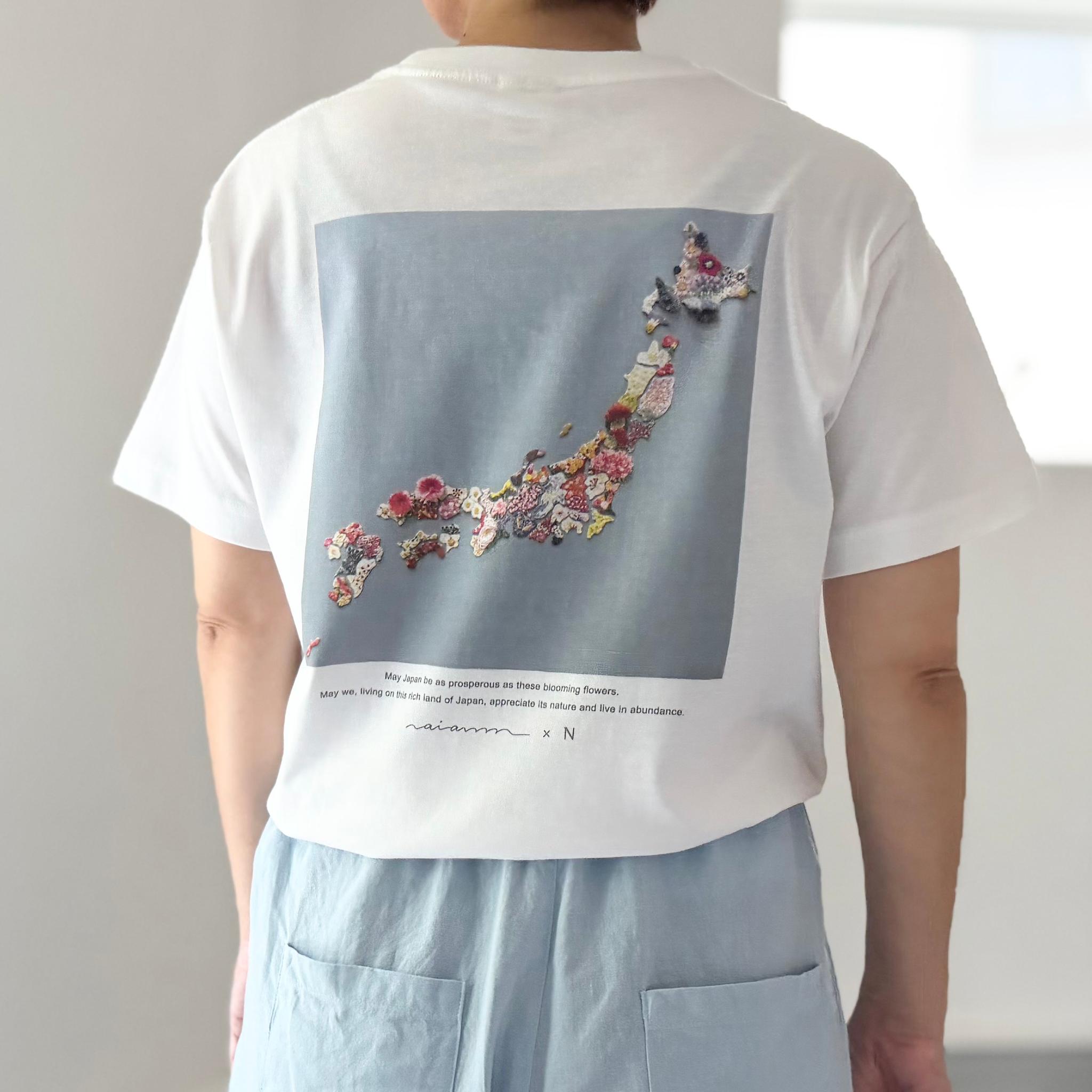 【オーガニックコットン】 ai ann × nero tokyo 「華やぐ日本」大人のアートTシャツ / ユニセックス | 3枚目