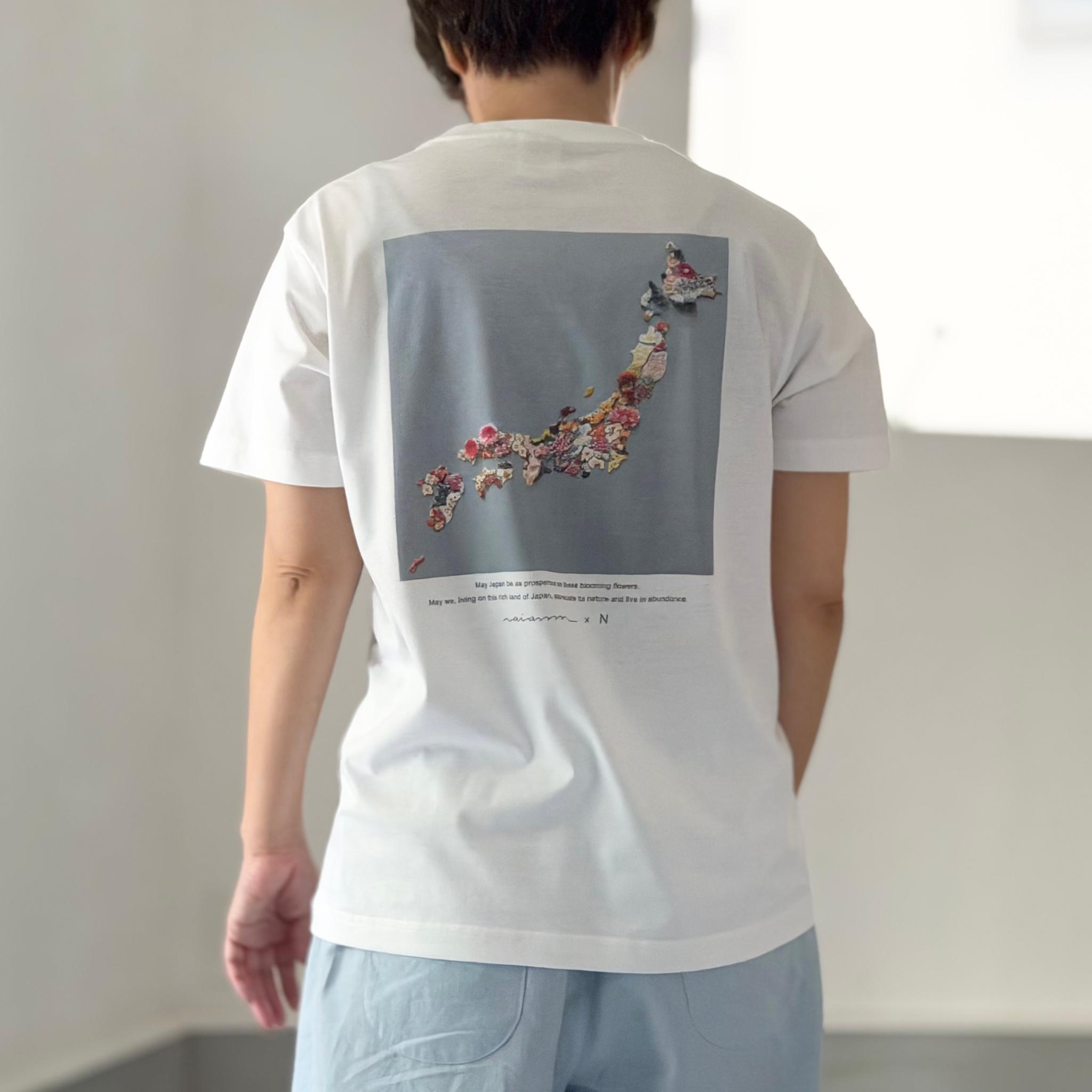 【オーガニックコットン】 ai ann × nero tokyo 「華やぐ日本」大人のアートTシャツ / ユニセックス | 5枚目