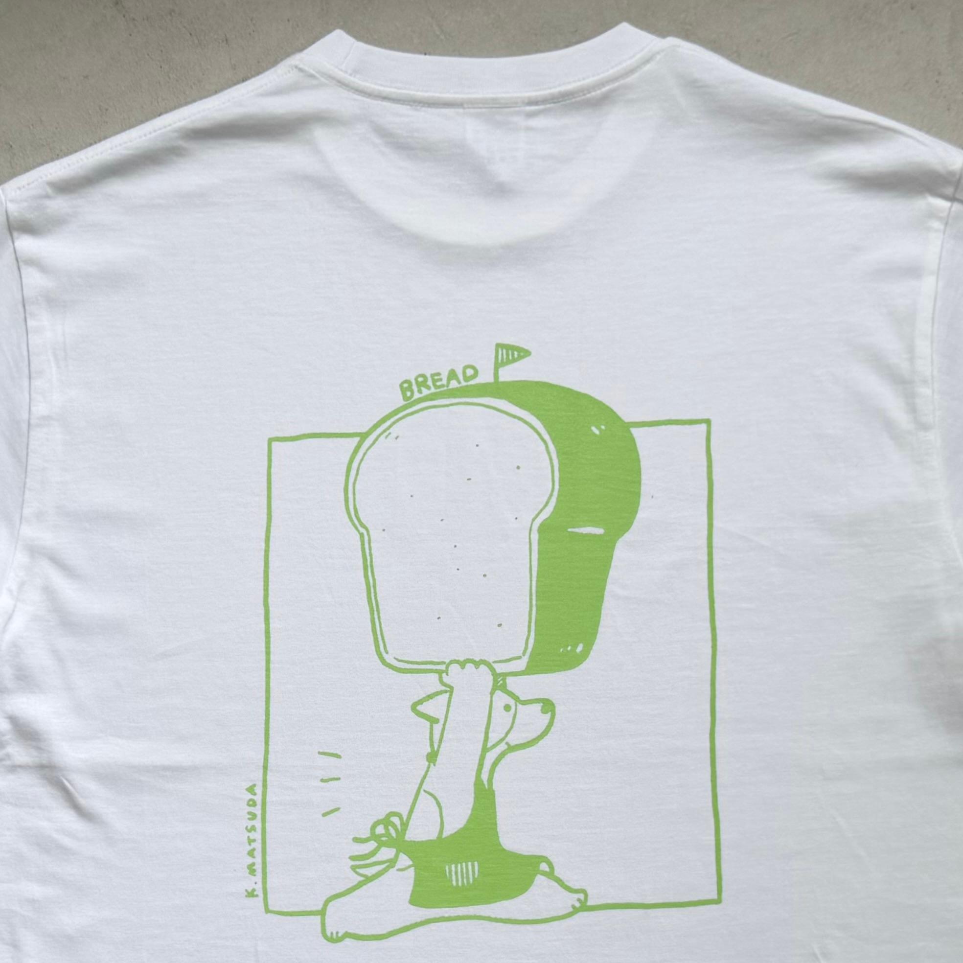 【ユニセックス】コラボプリント リラックスフィットTシャツ-BREAD 5色展開【ホワイト】 | 7枚目