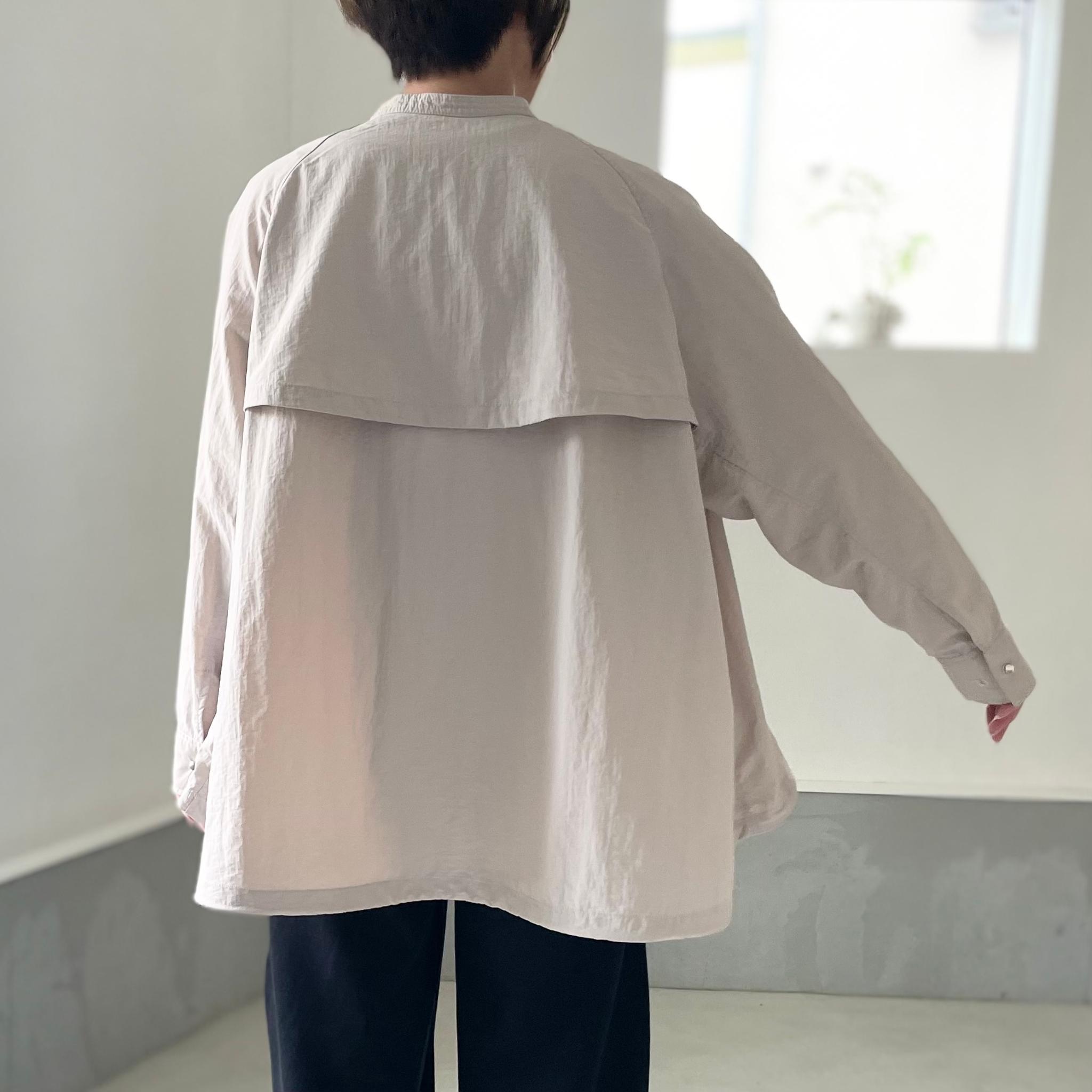 『2025新色』撥水ナイロンのヨーク付 ZIP UPブルゾン【ライトブルー】 | 10枚目