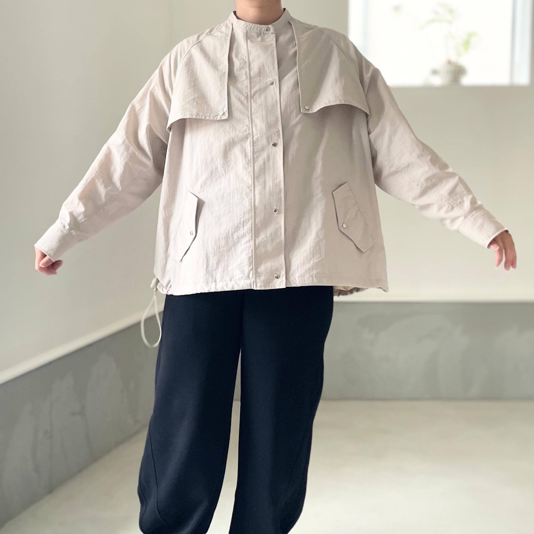 『2025新色』撥水ナイロンのヨーク付 ZIP UPブルゾン【ライトブルー】 | 14枚目