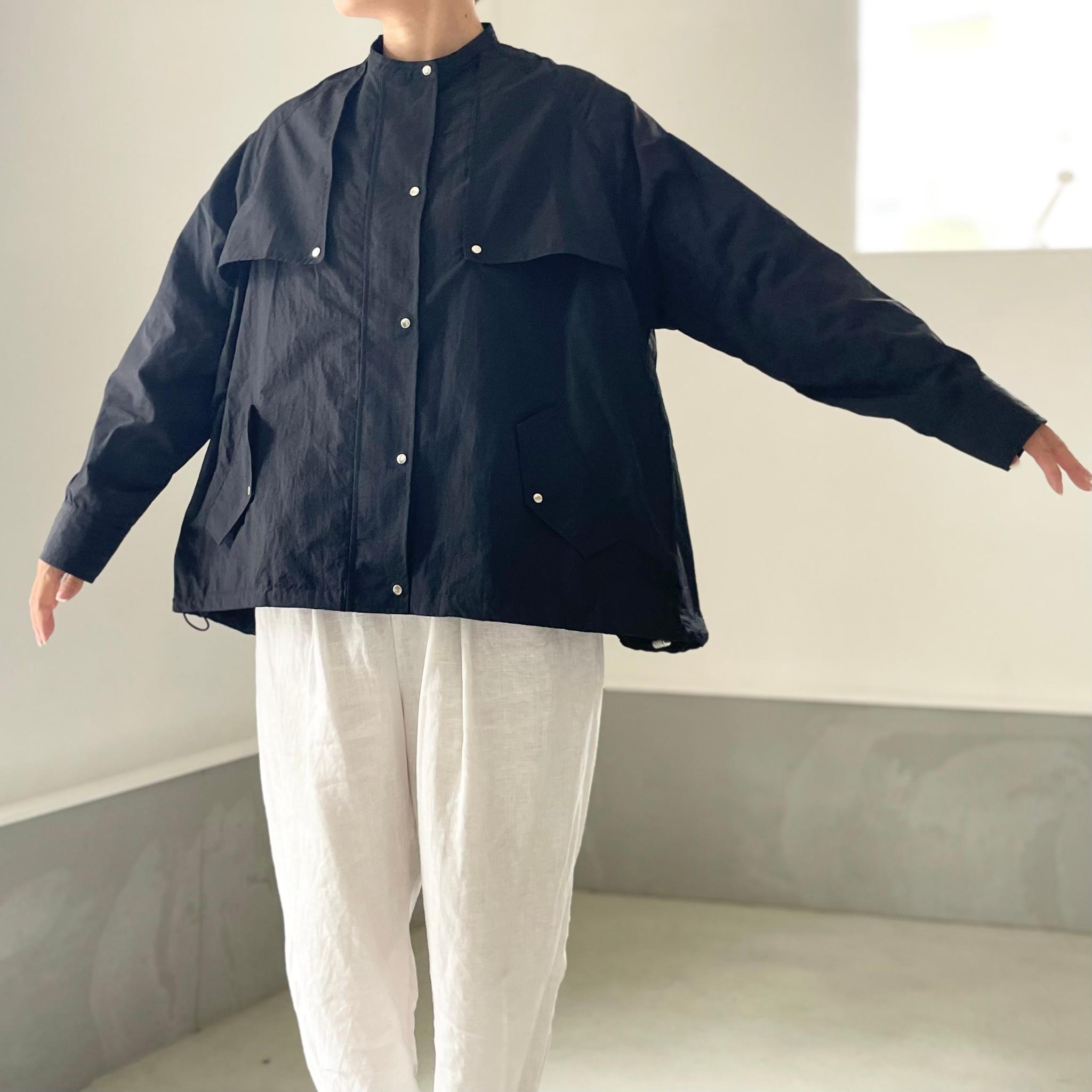 『2025新色』撥水ナイロンのヨーク付 ZIP UPブルゾン【ライトブルー】 | 17枚目