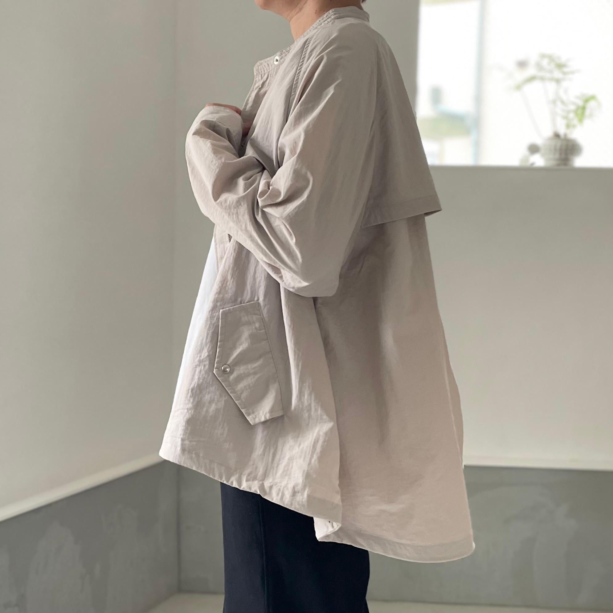 『2025新色』撥水ナイロンのヨーク付 ZIP UPブルゾン【ライトブルー】 | 9枚目