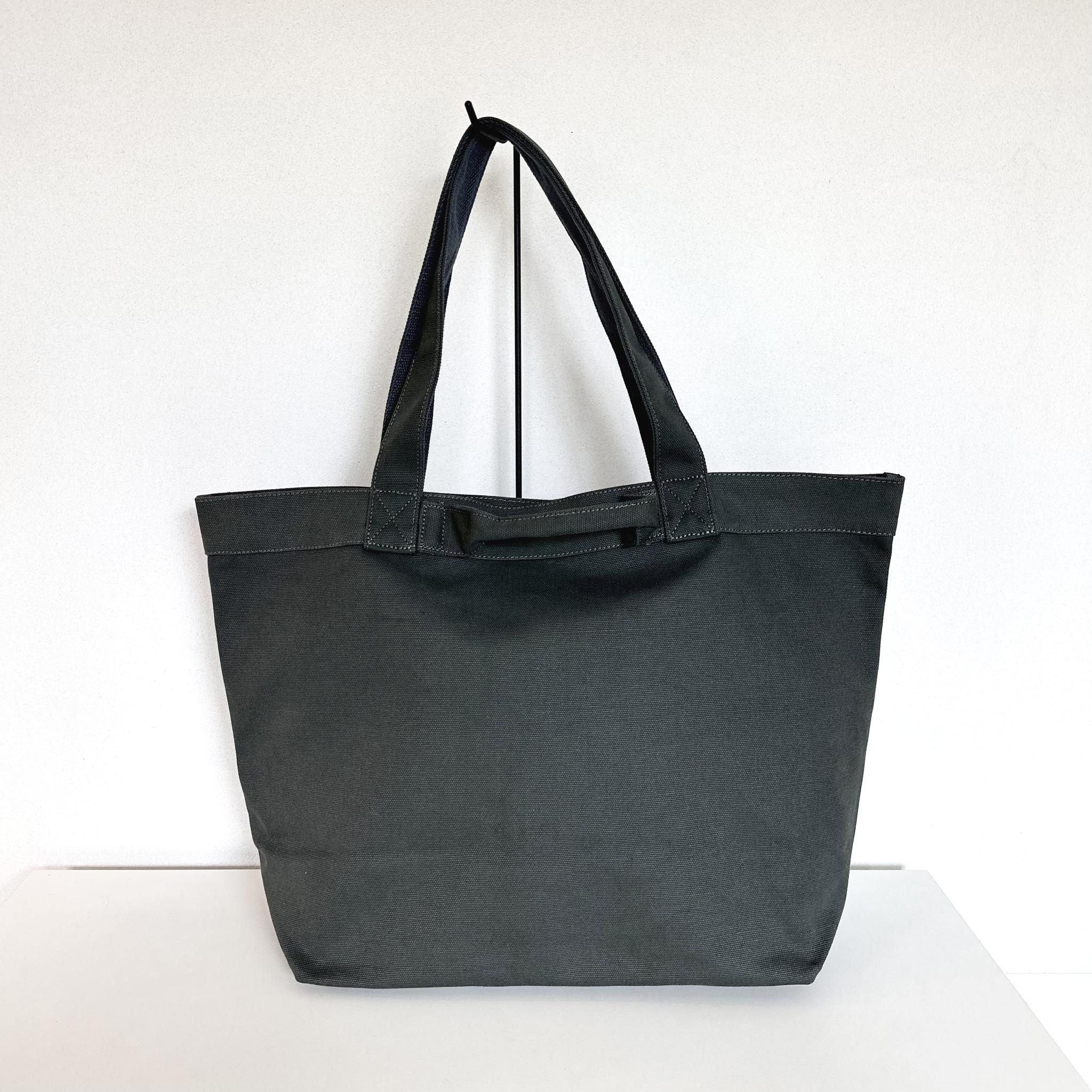 『2025新作』大容量 2WAY ヘビーキャンバス トートバッグ L-size【グレイッシュカーキ】 | 5枚目