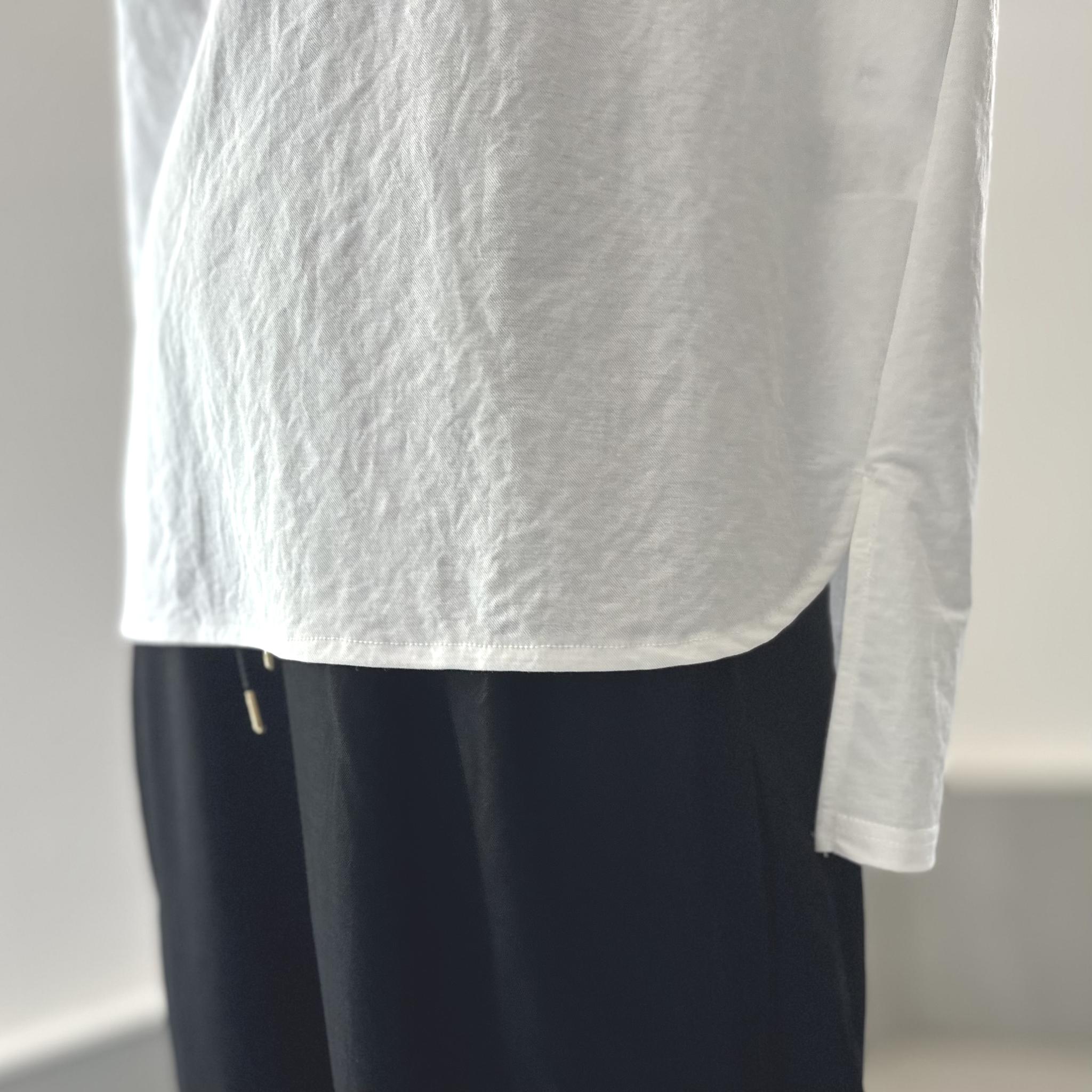 【接触冷感】サイドスリット オーバーサイズ半袖プルオーバー 5色展開【ホワイト】『2025リデザイン』 | 10枚目