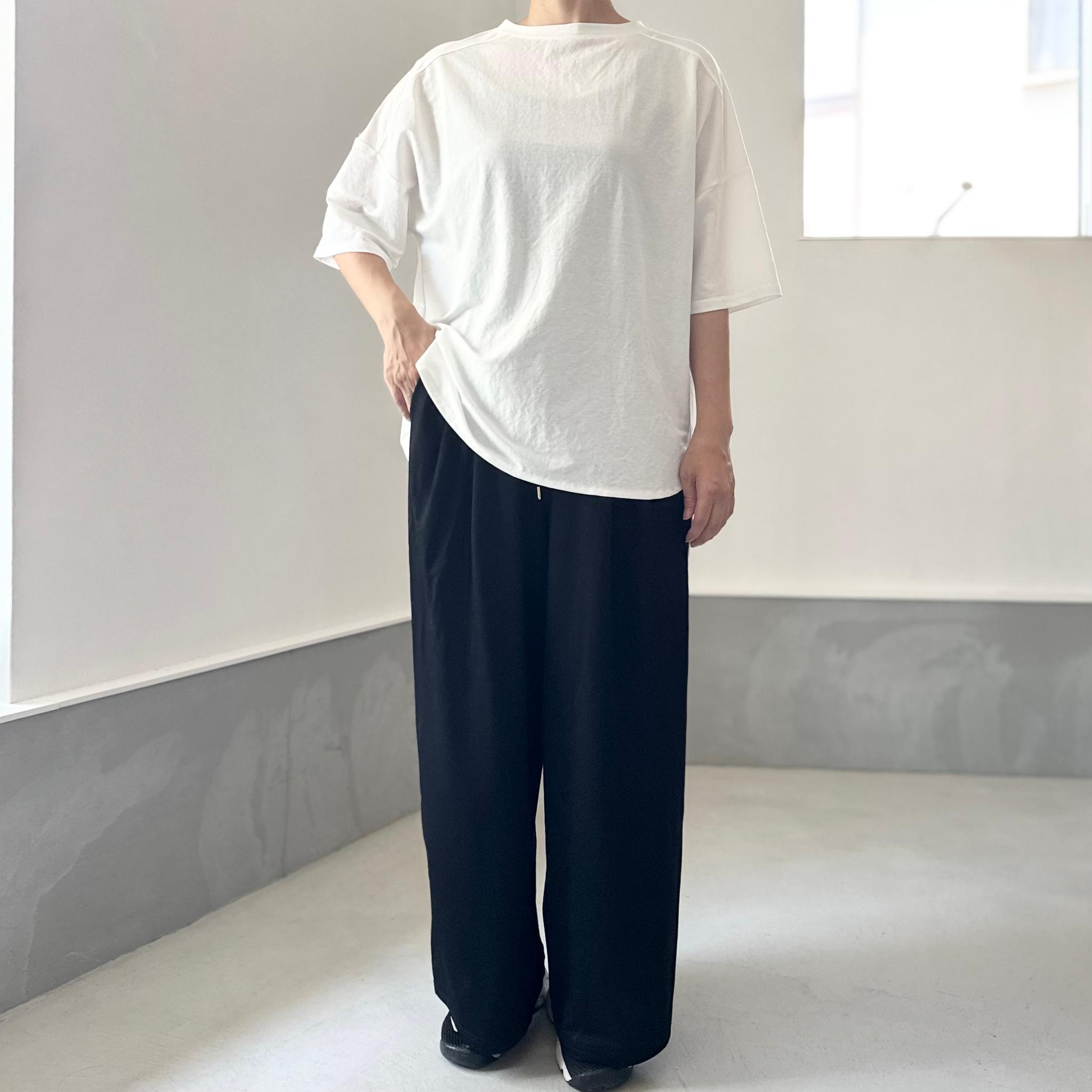 【接触冷感】サイドスリット オーバーサイズ半袖プルオーバー 5色展開【ホワイト】『2025リデザイン』 | 8枚目