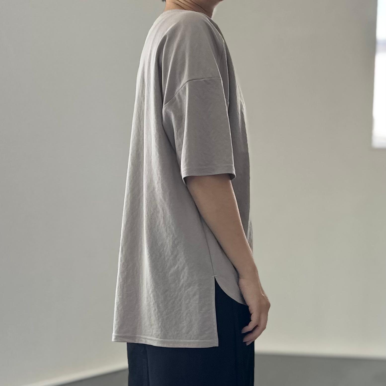 【接触冷感】サイドスリット オーバーサイズ半袖プルオーバー 5色展開【グレー】『2025リデザイン』 | 4枚目