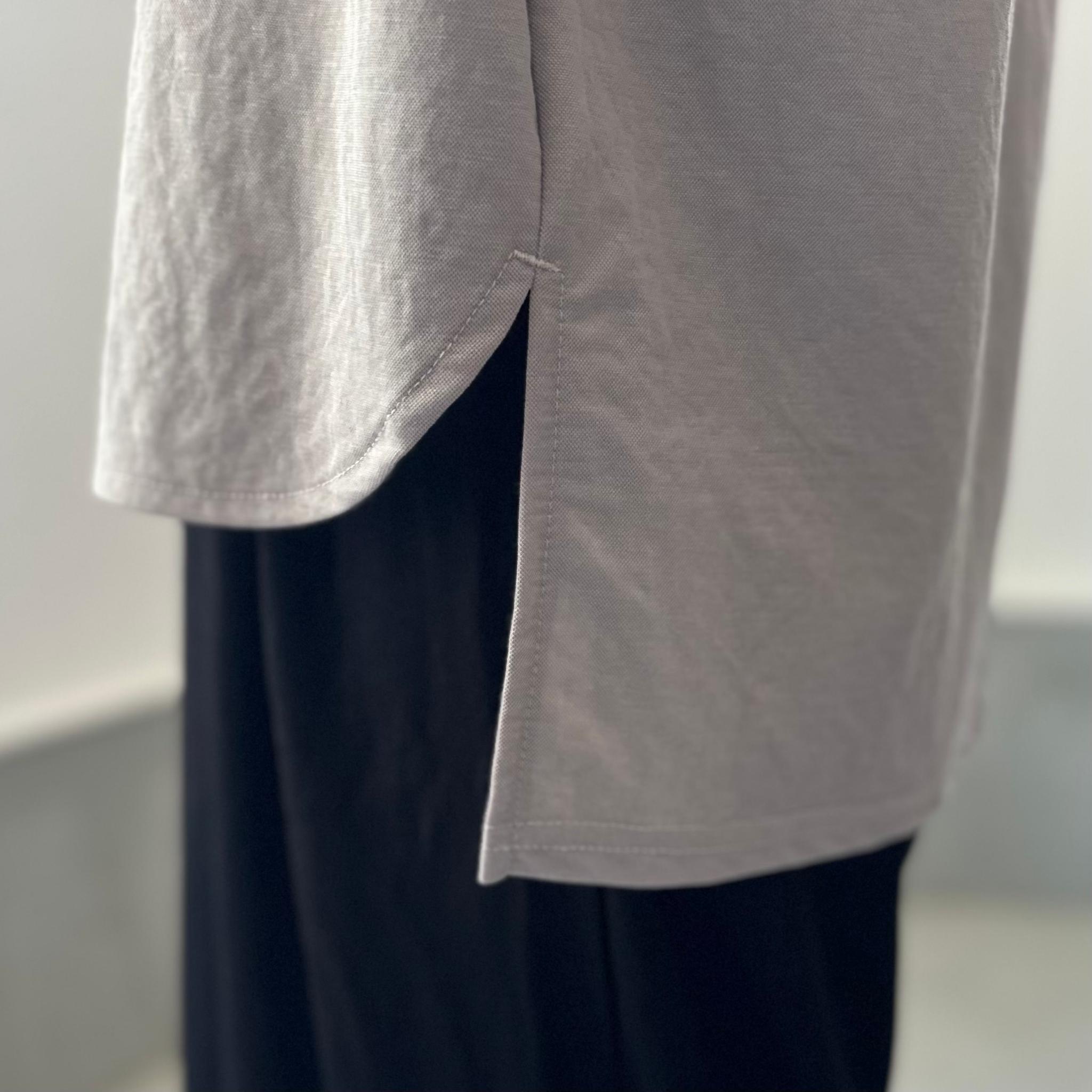 【接触冷感】サイドスリット オーバーサイズ半袖プルオーバー 5色展開【グレー】『2025リデザイン』 | 8枚目