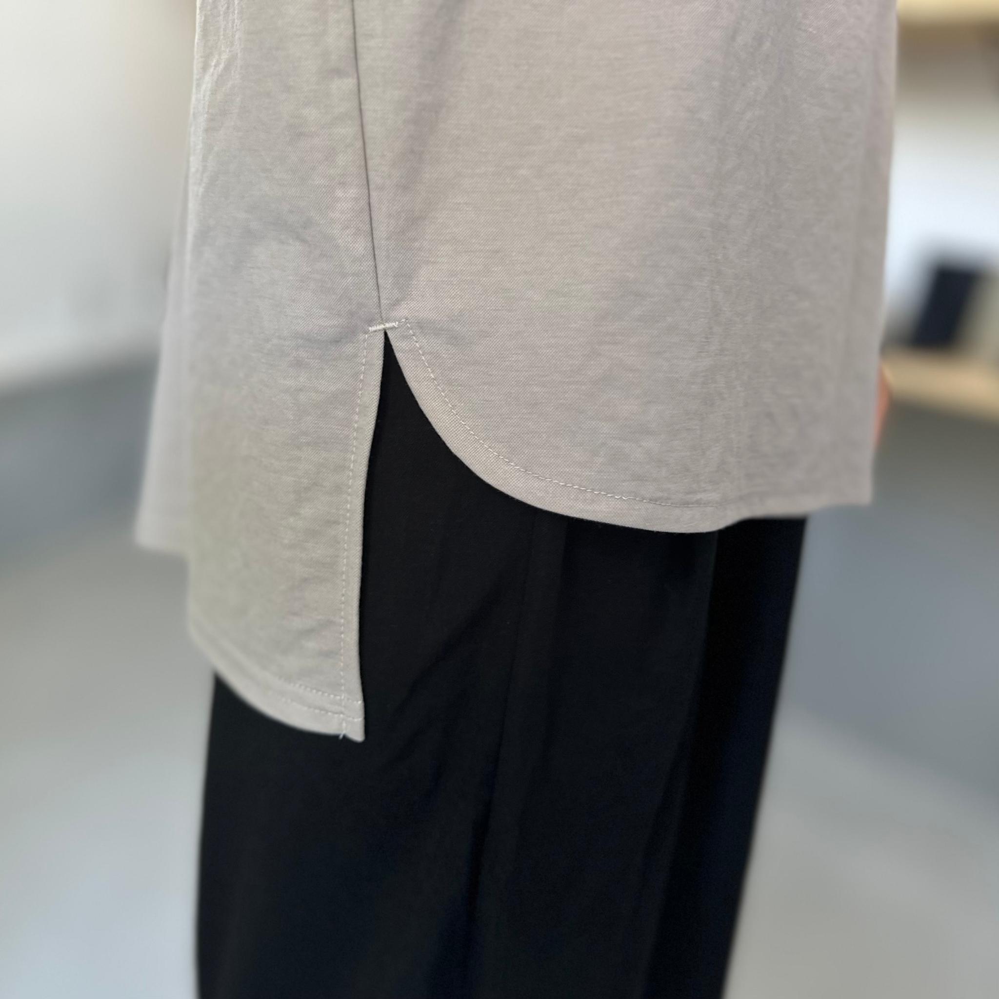 【接触冷感】サイドスリット オーバーサイズ半袖プルオーバー 5色展開【グレー】『2025リデザイン』 | 9枚目