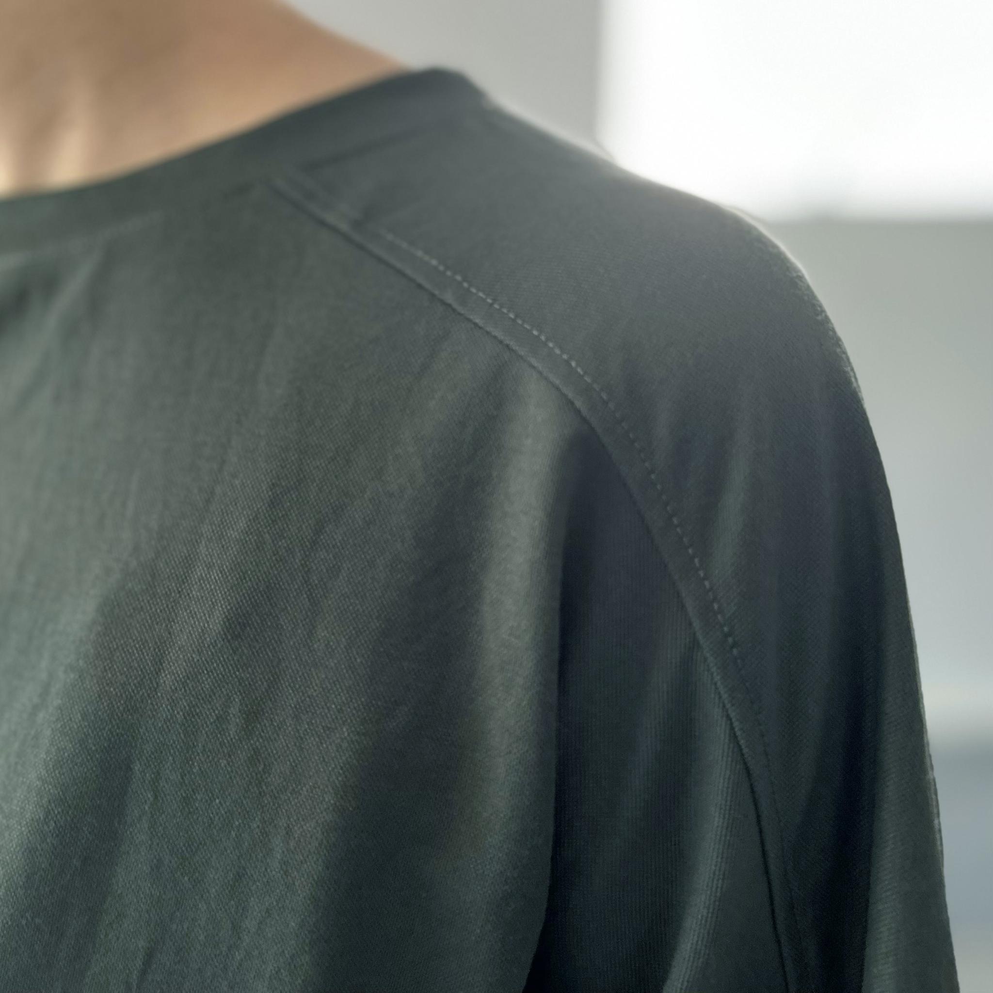 【接触冷感】サイドスリット オーバーサイズ半袖プルオーバー 5色展開【ダークグリーン】『2025リデザイン』 | 8枚目