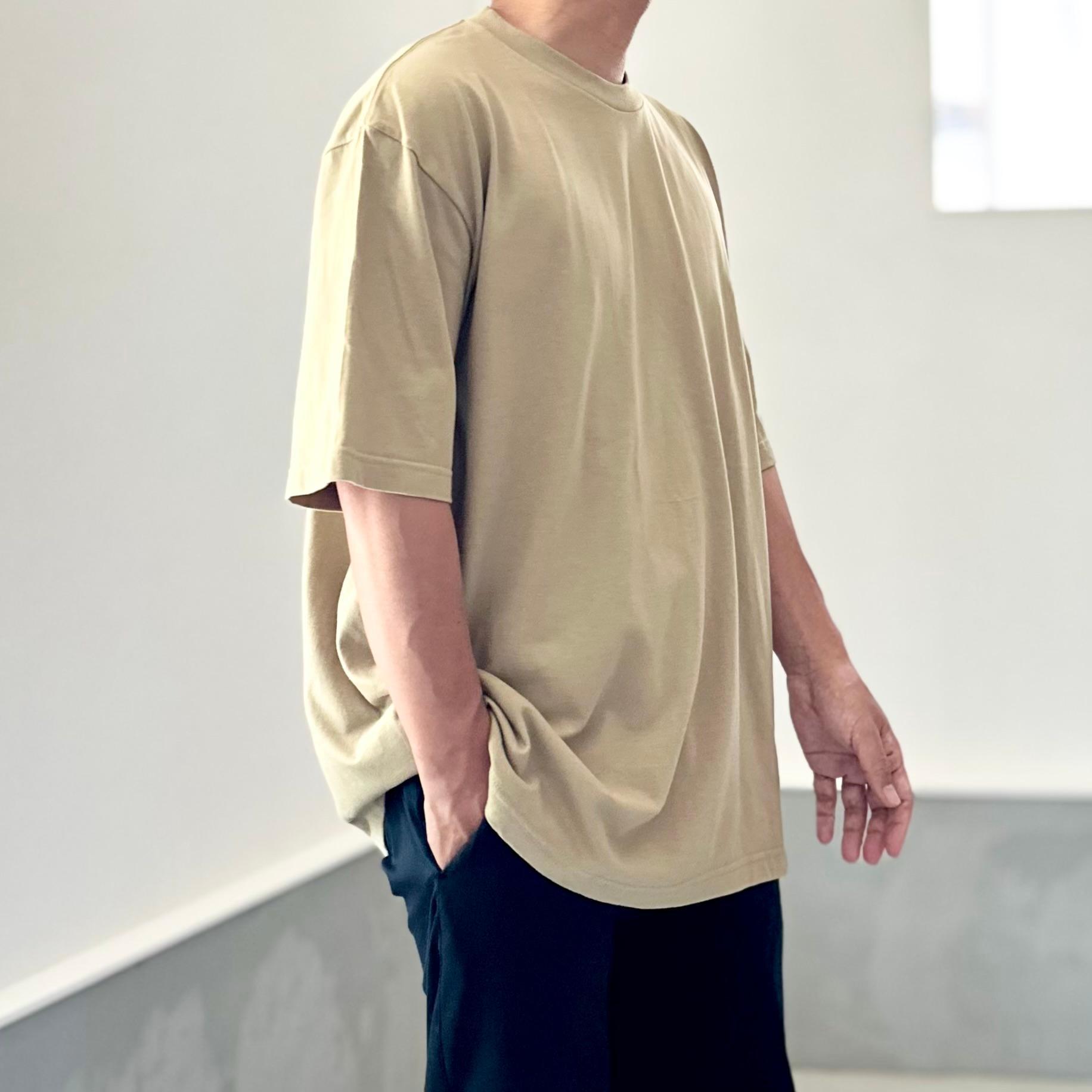 【ユニセックス】four seasonsバックプリント ビッグシルエットTシャツ 5色展開【Sカーキ】 | 6枚目