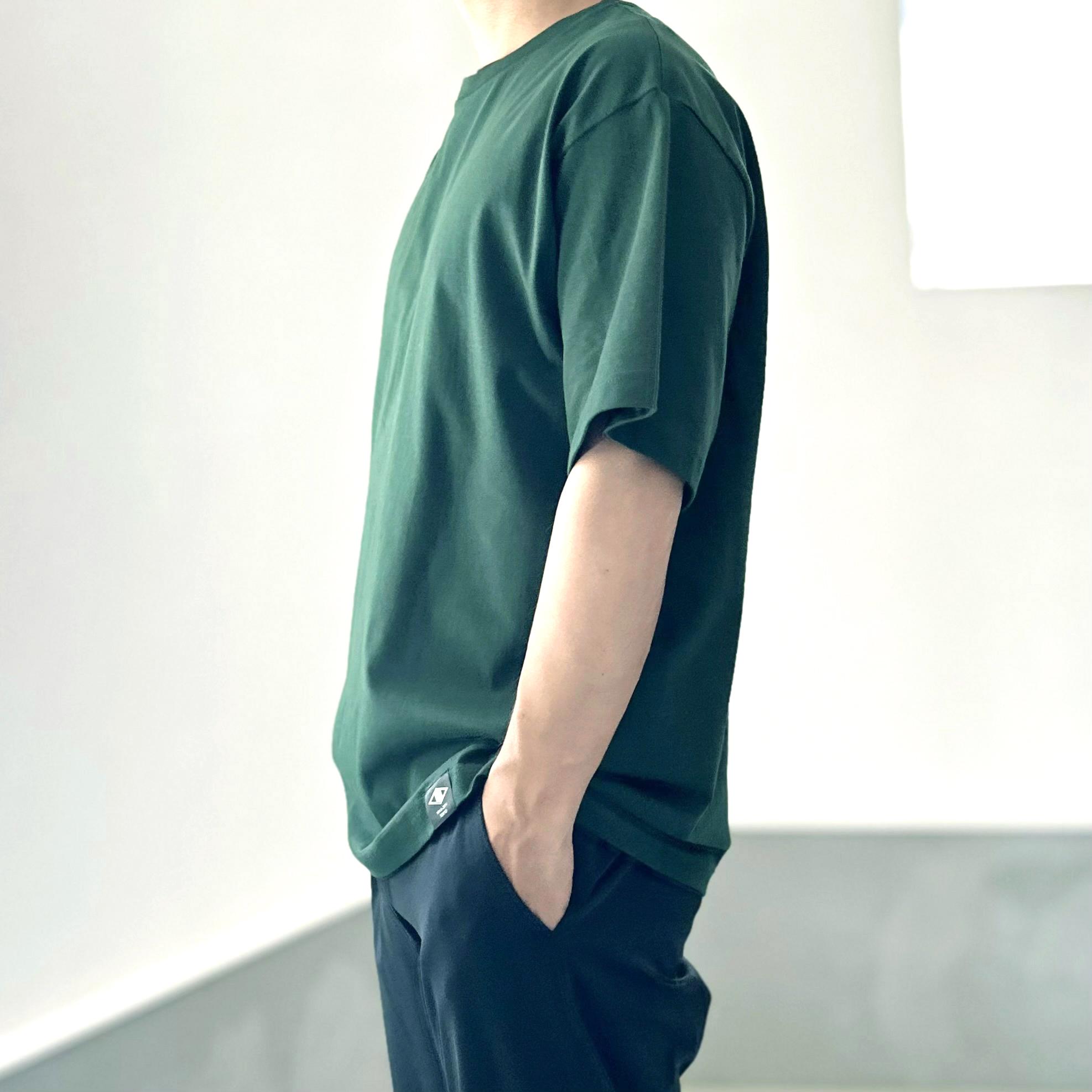【ユニセックス】コラボプリント リラックスフィットTシャツ 5色展開【グリーン】 | 6枚目