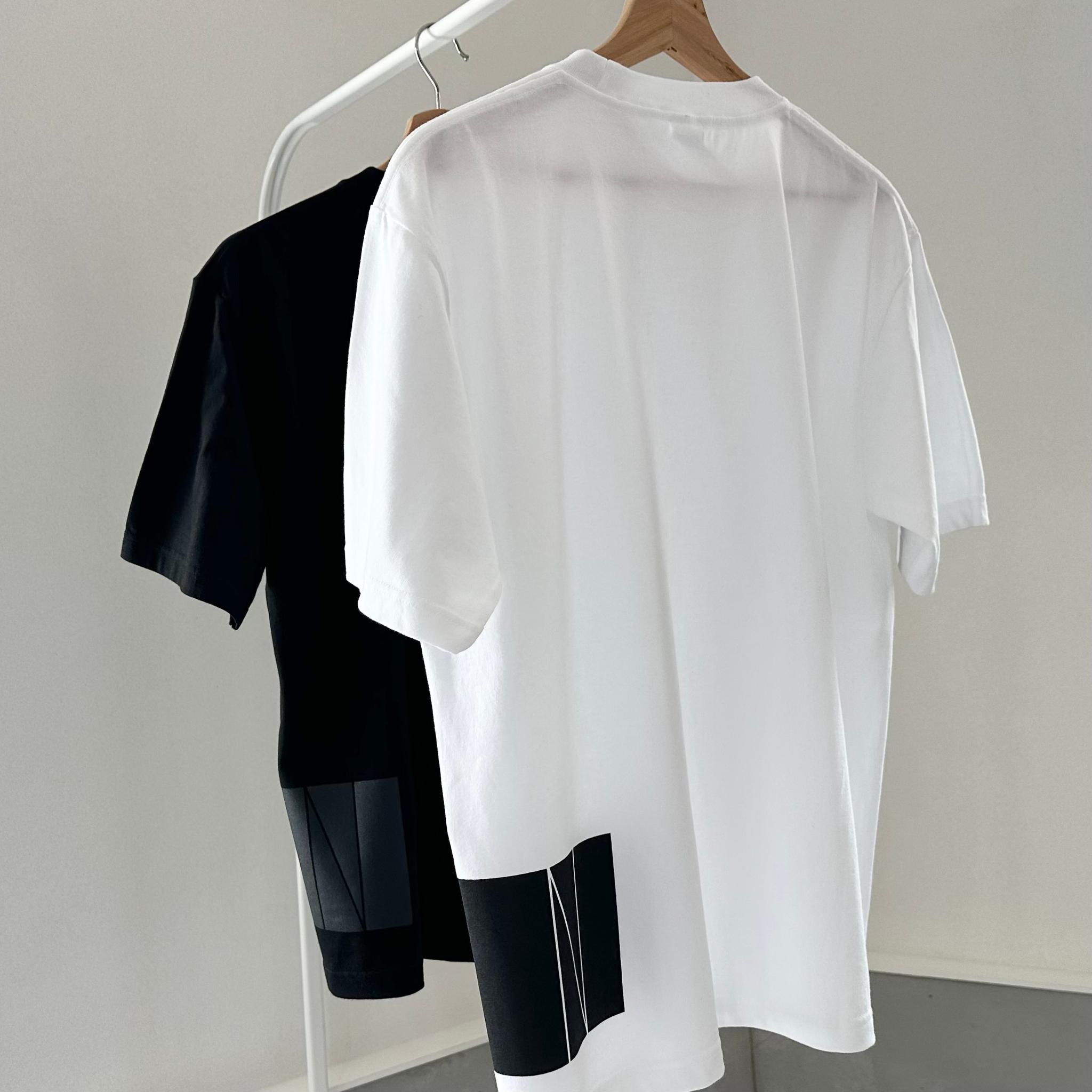 【ユニセックス】サイドプリント-5th ビッグシルエットTシャツ 2色展開【ホワイト】 | 12枚目