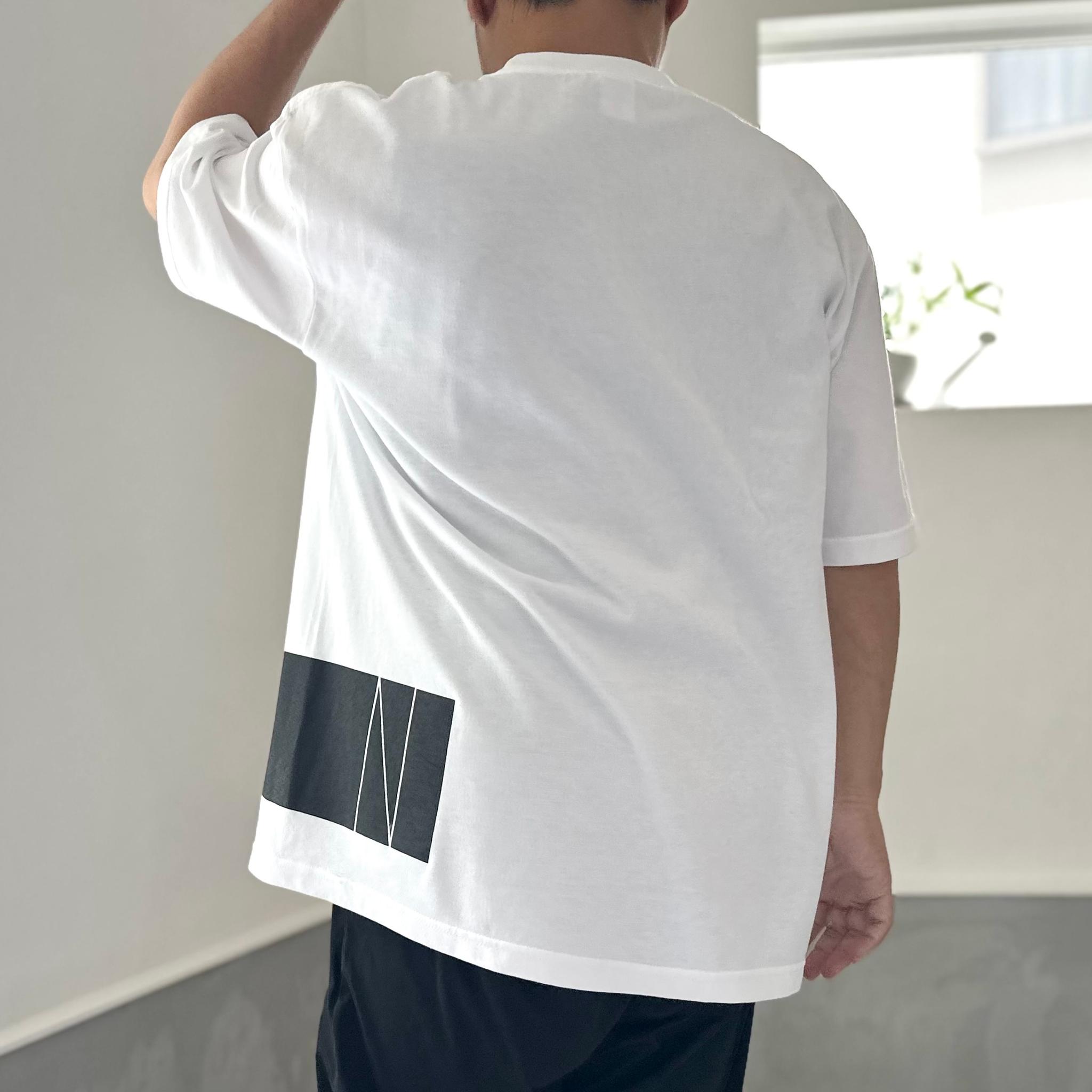 【ユニセックス】サイドプリント-5th ビッグシルエットTシャツ 2色展開【ホワイト】 | 2枚目