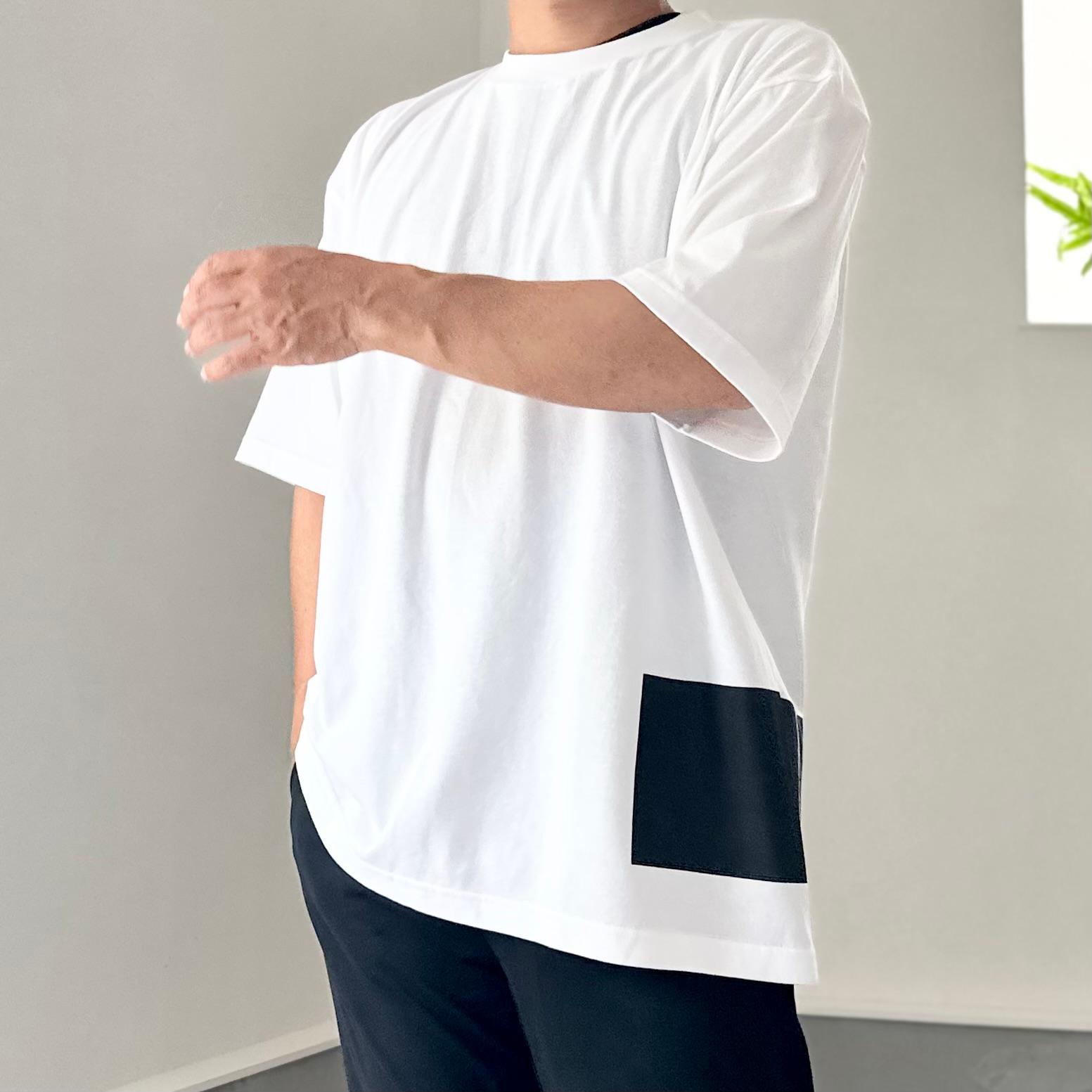 【ユニセックス】サイドプリント-5th ビッグシルエットTシャツ 2色展開【ホワイト】 | 4枚目