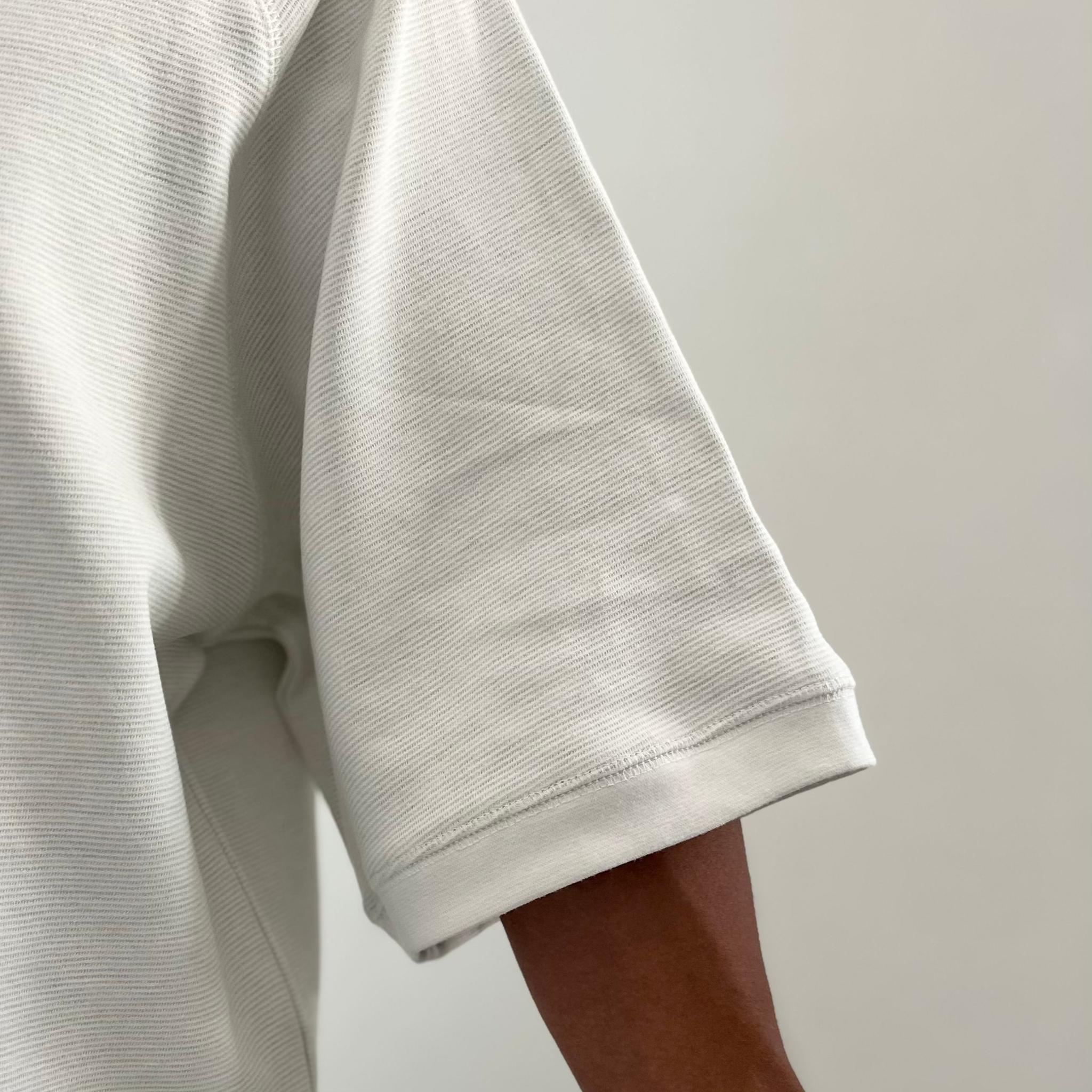 『2025秋♪新作』【ユニセックス】サイドスリット ガゼット付 ラグランスリーブ ビッグシルエットTシャツ【ホワイト】 | 9枚目